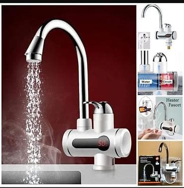 Sürətli qızdırıcı kran – mətbəx və ya hamam üçün ani isti su həlli. -
