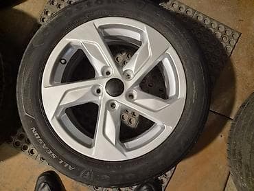 4 teker: İşlənmiş Disk təkər Kia 215 / 55 / R 16, 5 Boltlu — 1
