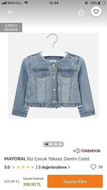 5-6 yaş uşaqlar üçün cins gödəkcə çox yumşaq materialı var. Yenidən — 4