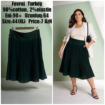 Digər tibbi məhsullar: Fevroj Turkey qadın ətəyi - Material: 98% pambıq, 2% elastan - Rəng — 1