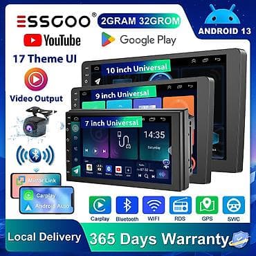 ESSGOO universal avtomobil multimediyası – Android 13 əsaslı “head