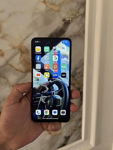 telefonlar yeni: Redmi 13C, 128 GB, rəng - Qara, Barmaq izi, Face ID — 4