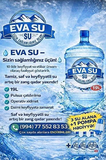 Turşular: EVA SU – Hər zaman xidmətinizdəyik 💧 🚚 Bütün bölgələrə çatdirilma var — 1