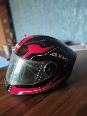 qoşqu turbo az: AXV integral motosiklet dəbilqəsi - Korpus: qara, qırmızı və ağ — 2