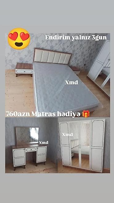 qab dest: İkinəfərlik çarpayı, 2 tumba, Yeni — 1