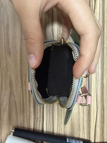 Rəngarəng mini aksessuar/kiçik çanta–açarliq - Material: teksturalı — 3