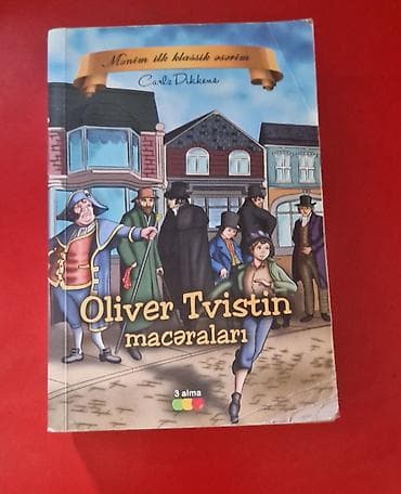 Uşaq və yeniyetmələr üçün 4 kitablıq dəst 1) Oliver Tvistin