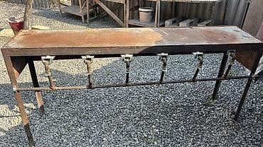 dairevi stollar: Sənaye tipli iş masa/konsol – 6 ədəd tənzimlənən projektor/spot işıqlı — 1