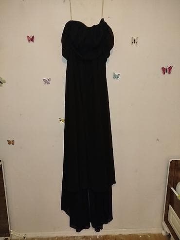 qara sade donlar: Qara rəngli ziyafət/libas - Stil: klassik, uzun, arxadan quyruqlu — 2