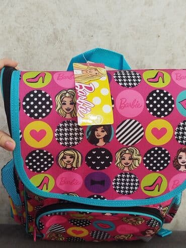 mekteb levazimati: Barbie 3lü çanta (çanta+penal+idman çantası). Yenidir, etiketlidir — 4