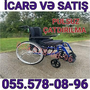 əli̇l: İcarə və satış – əlil arabası - Mexaniki tip, iri arxa təkərlər və ön — 1