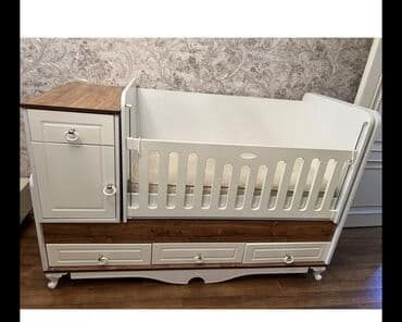 ikinci əl uşaq carpayısı: Oğlan və qız üçün, İşlənmiş, Beşik, Matras ilə — 1