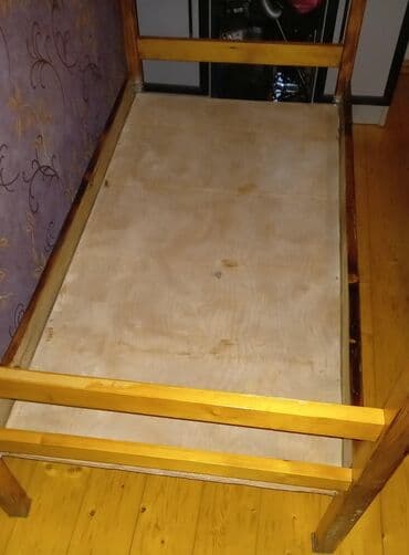 железная кровать односпальная: Oğlan və qız üçün, İşlənmiş, Çarpayı, Bazasız, Matrassız, Siyirməsiz — 3