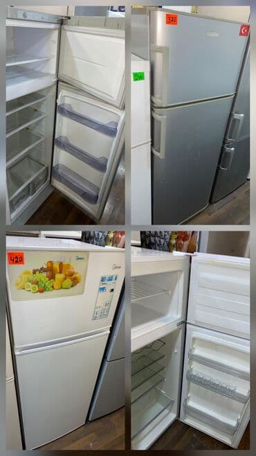 İşlənmiş 2 qapılı Midea Soyuducu Satılır, rəng - Ağ