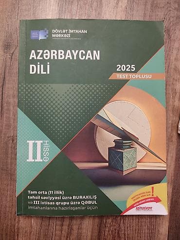 ingilis dili test toplusu 2015 pdf: Məhsul: “Azərbaycan dili – 2025 Test toplusu”, II hissə - — 1