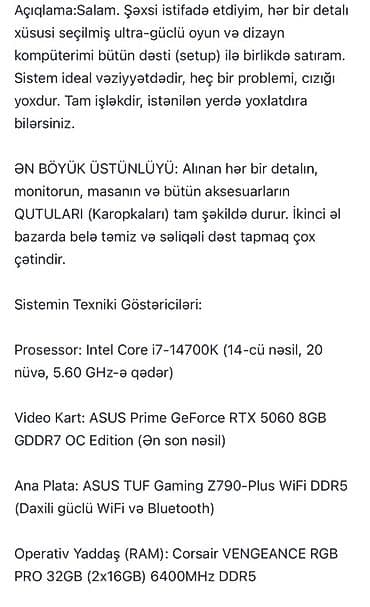 mop dəsti: Ultra-güclü oyun və dizayn kompüteri – tam set Komponentlər: - — 4