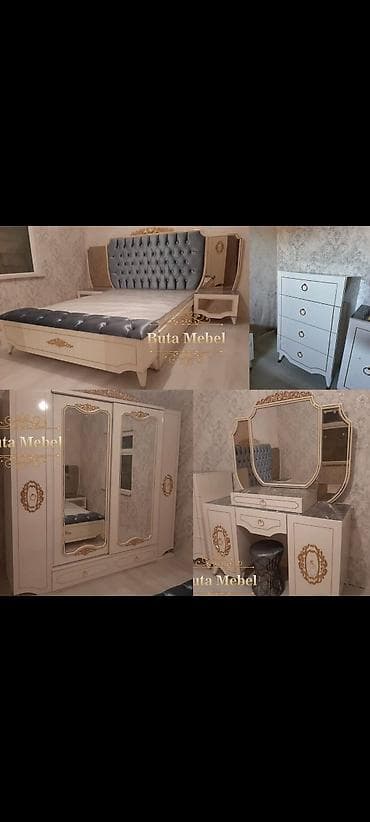 İkinəfərlik çarpayı, Dolab, Komod, 2 tumba, İşlənmiş