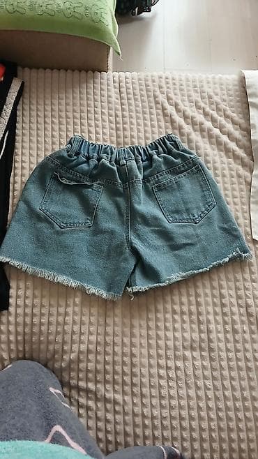 qiz usagi: Uşaq/qız üçün denim şort - Material: qalın denim (cotton qarışımı) - — 2