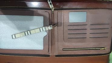 Qələmlər: Portfel tipli təşkilatçı/fayl qovluğu - Material: süni dəri — 2