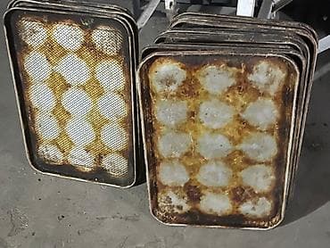 krem qablari: Şirniyyət qəlibləri, rəng - Boz, Metal — 1