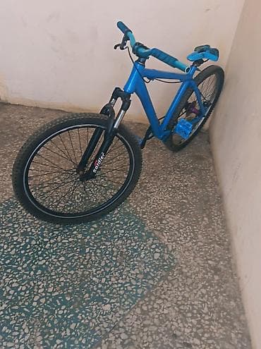 mini velosiped: Mavi rəngdə dağ/şəhər tipli velosiped. Xüsusiyyətlər: - Alüminium — 2