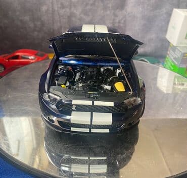 metbex tavan modelleri: Коллекционная модель Ford Mustang Shelby GT500 blue with white stripe — 11