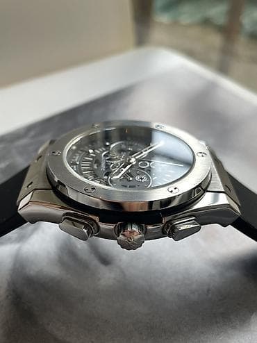 mf saat: İşlənmiş, Qol saatı, Hublot, rəng - Boz — 5
