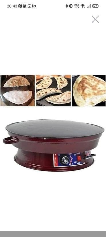 elektrikli sac: Elektrik sac – lavaş, qatıq-qutab, xəmir işləri və krep üçün — 1