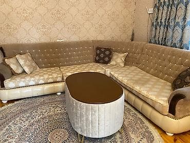 divan yuma: Künc divan, Qonaq otağı üçün, Açılmayan — 2