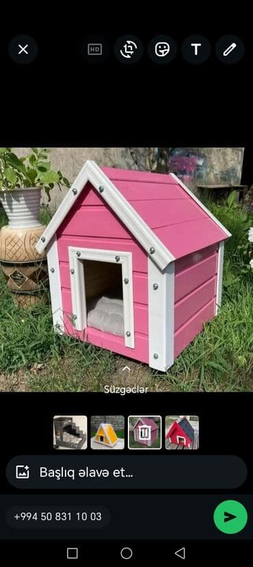 pişik aksesuarlar: Ev heyvanları üçün taxta damcılar - Material: möhkəm taxta, metal — 1