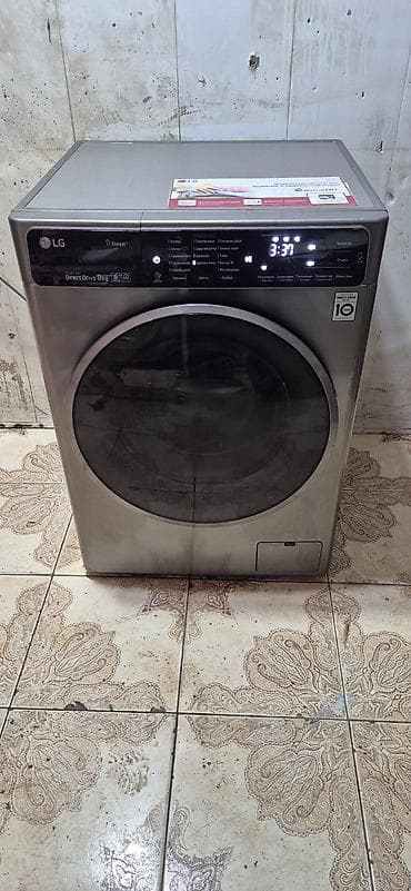 Paltaryuyan maşın LG, 9 kq, İşlənmiş, Avtomat, Qurutma var, Ödənişli çatdırılma