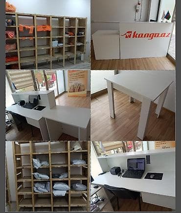 reception masa: Satılır – ofis mebel və avadanlıq paketi (hamısı birlikdə): 700 AZN — 1