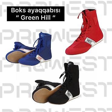 krossovka: 🥊 Boks Ayaqqabısı “Green Hill” 🔥 Peşəkar boksçular və məşq sevənlər — 1