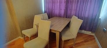 kamp stulu: Mətbəx üçün, Açılmayan, Dördbucaq masa, 6 stul — 5
