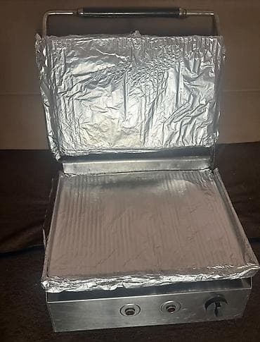 Elektrik panini/sandviç presi – peşəkar tipli - Material: paslanmayan — 2