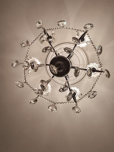 osram lampaları: Çılçıraq, 6 lampa, Xrustal — 2
