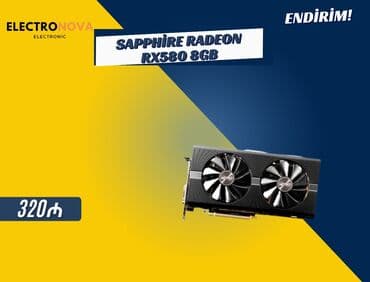 rx 5700 xt qiymeti: Videokart Sapphire Radeon RX 580, 8 GB, Yeni — 1