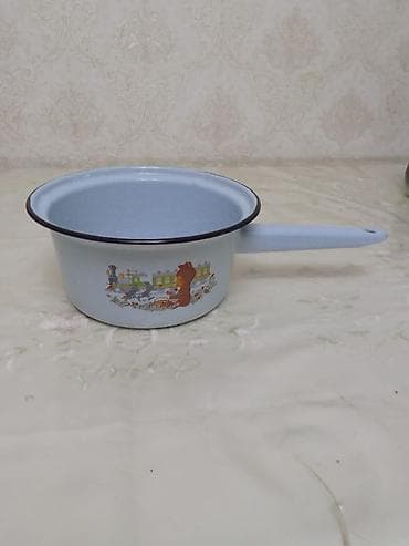 Emallı süzgəc-liq (süzgəcli kastrül) - Material: emal örtüklü metal — 1