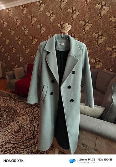 payiz kurtkalari: AZURA Collection qadın palto - Rəng: açıq boz - Model: klassik — 1