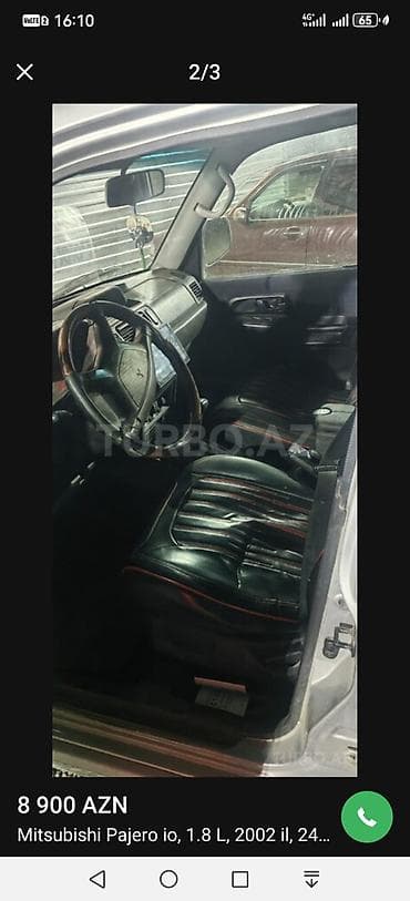 lider diskleri: Mitsubishi Pajero ıo 2002 1.8 (5 qapı) – gümüş rəngdə kompakt — 5