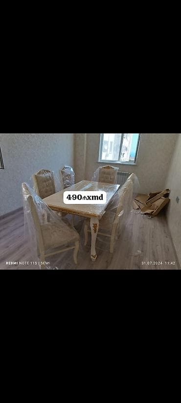 stol stul bag ucun: Qonaq otağı üçün, Yeni, 6 stul — 1