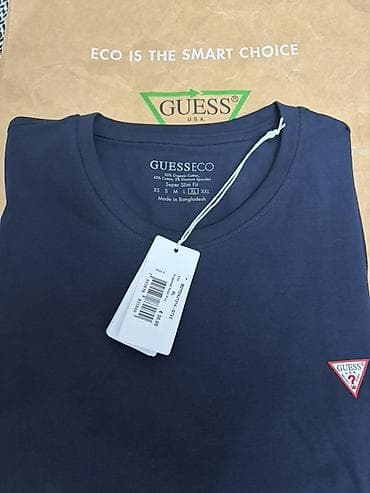 guess: Futbolka, Guess, XL, rəng - Göy — 2