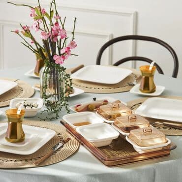 столовая для кукол: Karacadan nahar dəsti 41 parçadan ibarət 6 nəfərlik səhər yeməyi — 4