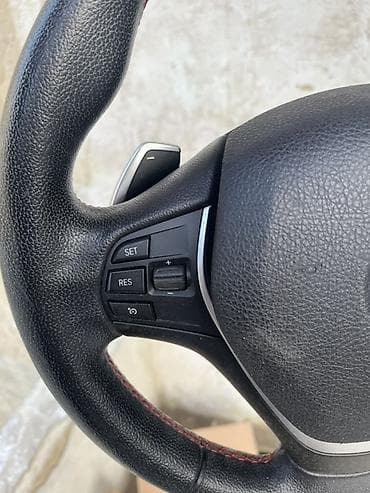 avto rullar: BMW multifunksional sükan - Orijinal BMW sükan çarxı, dəri örtüklü - — 3