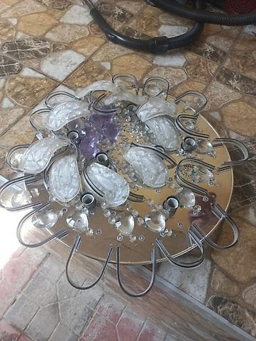 divar sekilleri satisi: Led Çılçıraq, 4 və daha çox lampa, Metal — 3