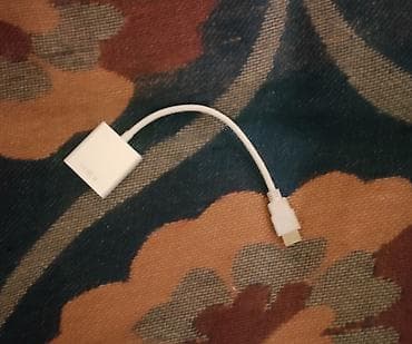 VGA–HDMI adapter (çevirici) satılır. - VGA çıxışını HDMI girişinə