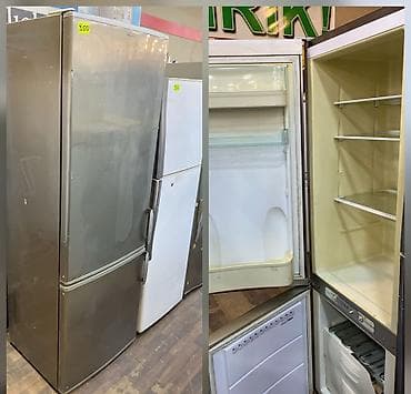 İki qapılı soyuducu (alt hissədə dondurucu) - Rəng: metalik boz - Üst