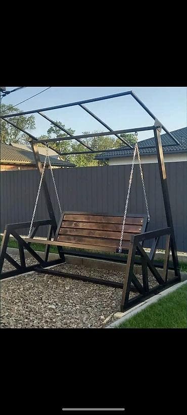 kilim mebel stol stul: Новый, Скамья-качели, С зонтиком, Металл — 2