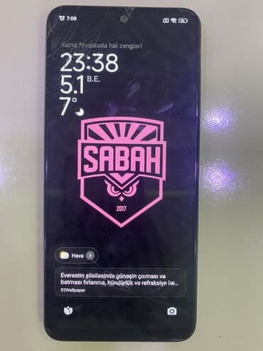 Apple iPhone: Redmi 12, 128 GB, rəng - Qara, Qırıq — 2