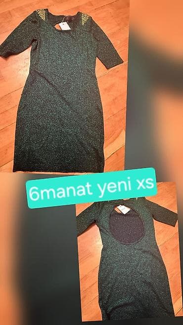 bala quzu: - Qızılı detallı yaşıl qlitterli geyim: XS ölçü, yarımqol, çiyin — 2